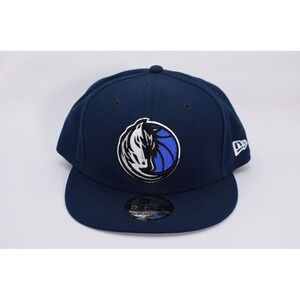 New Era 9FIFTY Dallas Mavericks NBA Flat Bill Adjustable Snapback Hat Cap Navy